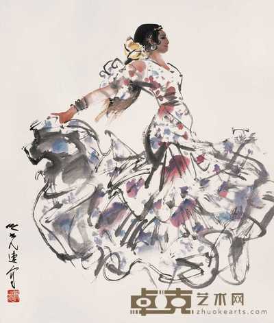杨之光 卡门 镜心 82×69.5cm